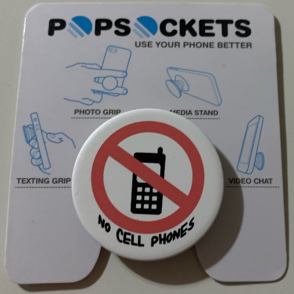 No Cell Phones Pop Socket (Gilmore Girls inspired)
